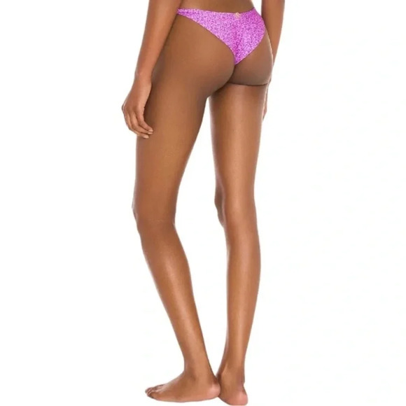 Vix Paula Hermanny Beads Bottom String Cheeky Bikini Lyra Purple Medium - Picture 3 of 4